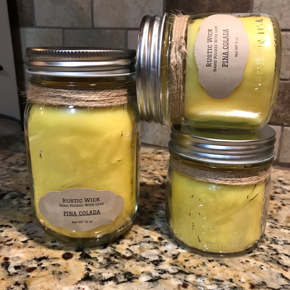 One (1) Pina Colada Scented Candle